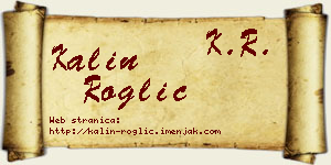 Kalin Roglić vizit kartica